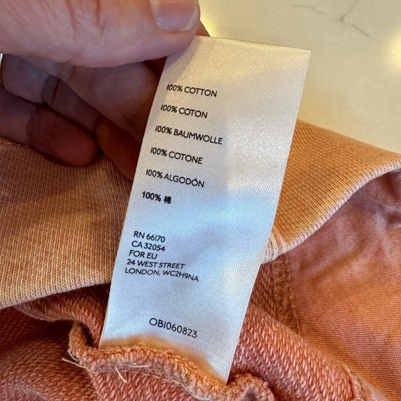 Anthropologie Maeve Pigment Dyed Tie Front Pullover Sweatshirt / xsmall - Picture 9 of 11